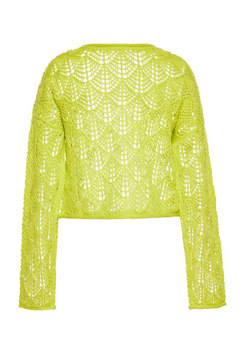 Pullover mit Lochstrick-Muster