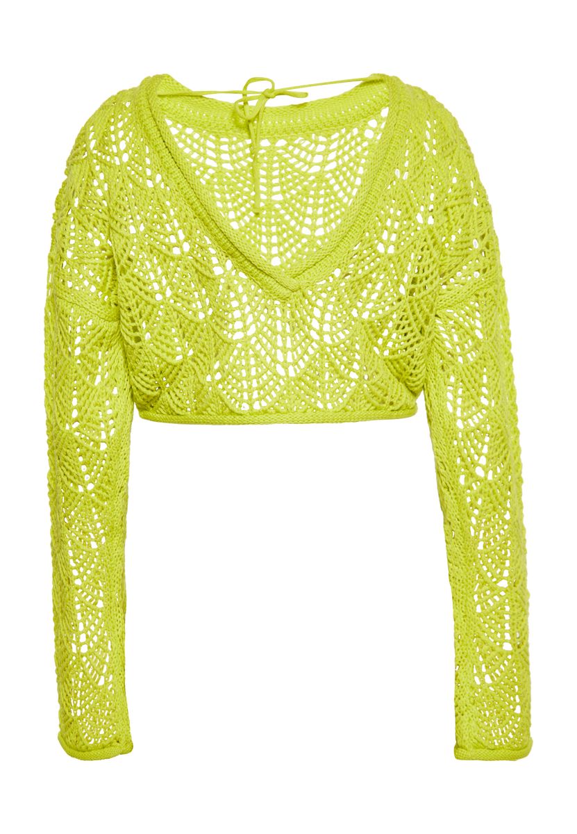 Pullover mit Lochstrick-Muster