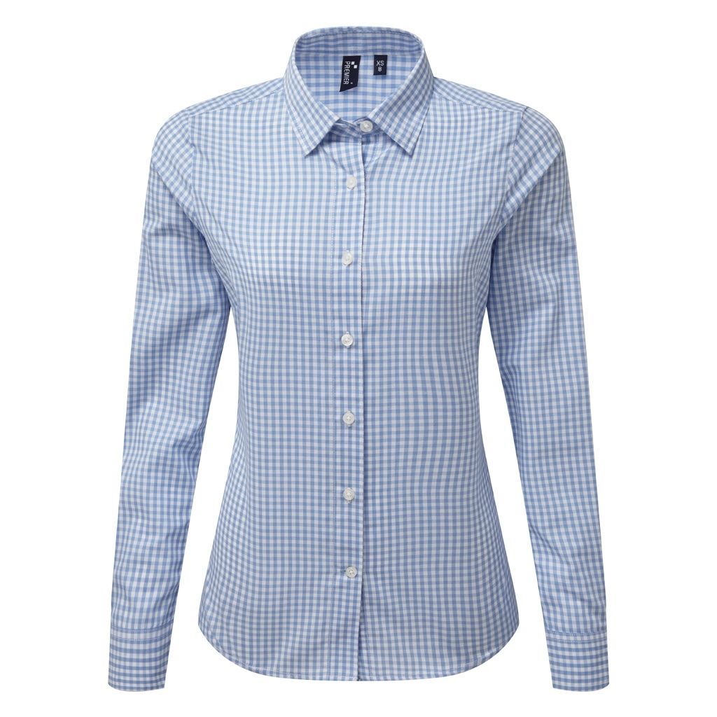 Tailliertes Gingham-Karo-Hemd