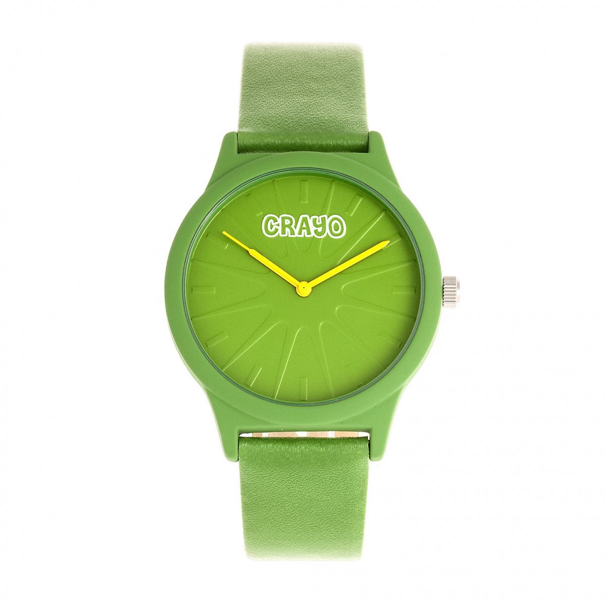 Minimalistische grüne Quarz Analog Uhr