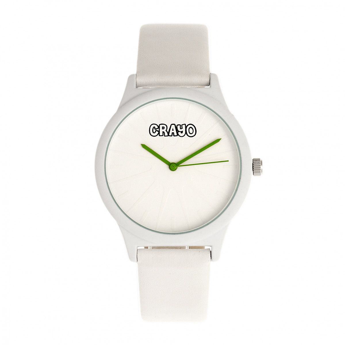 Minimalistische grüne Quarz Analog Uhr