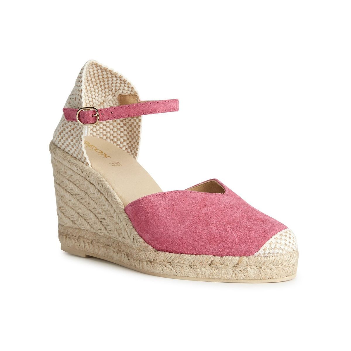 Geox D GELSA Leder-Damensandalen In Zyklamen