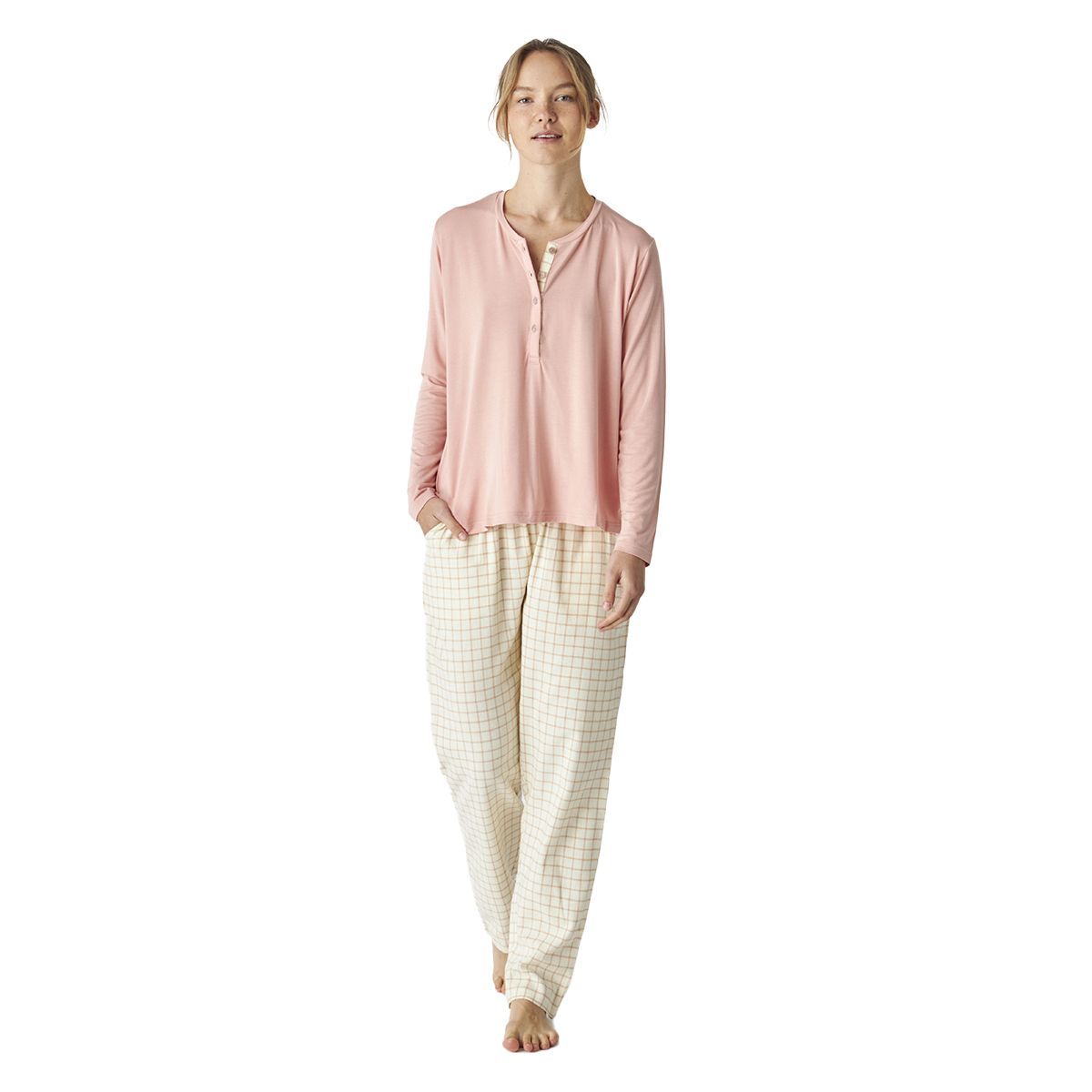 Entspannendes langärmeliges Pyjama-Set