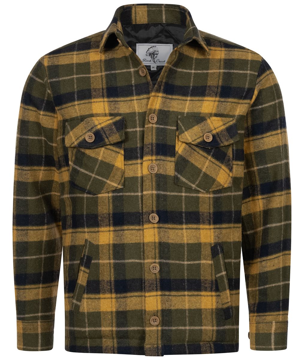 Flanell-Hemdjacke mit Karomuster