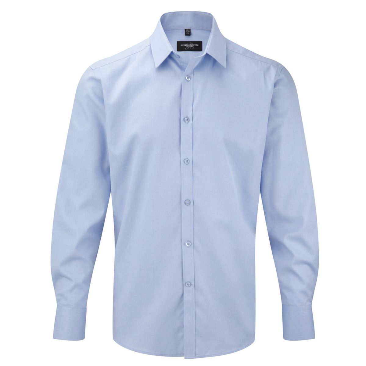 Russell Collection - Hemd für Herren Langärmlig (Hellblau)