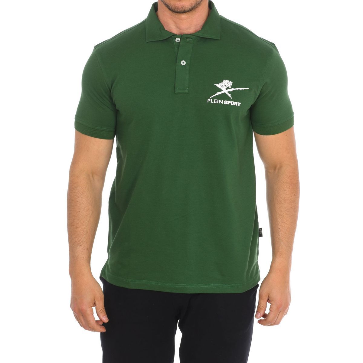 Herren Kurzarm Logo Poloshirt