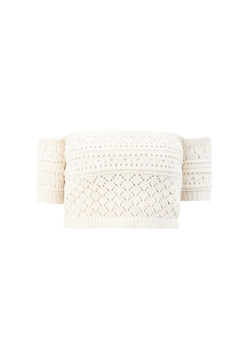 Mymo Strickshirt Damen Wollweiß