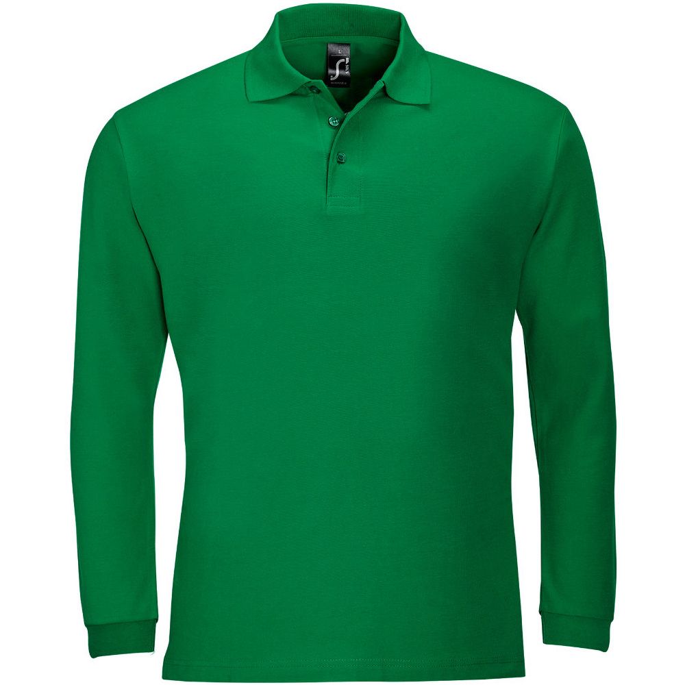 Herren Langarm Poloshirt