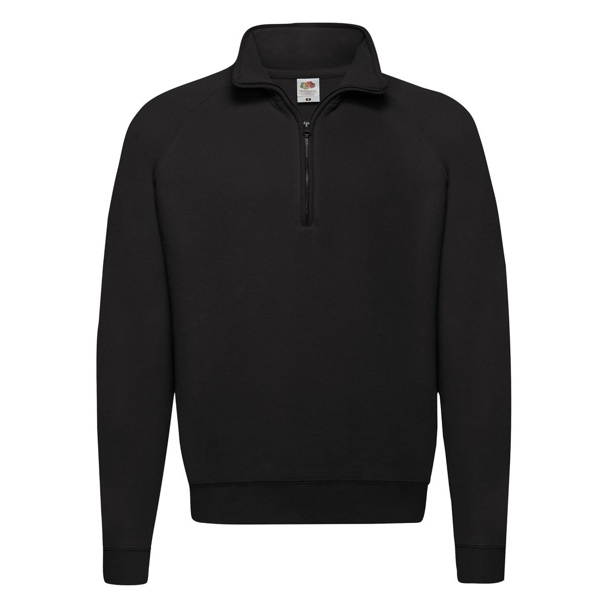 Fruit of the Loom - "Classic 80/20" Sweatshirt Reißverschluss für Herren (Schwarz)