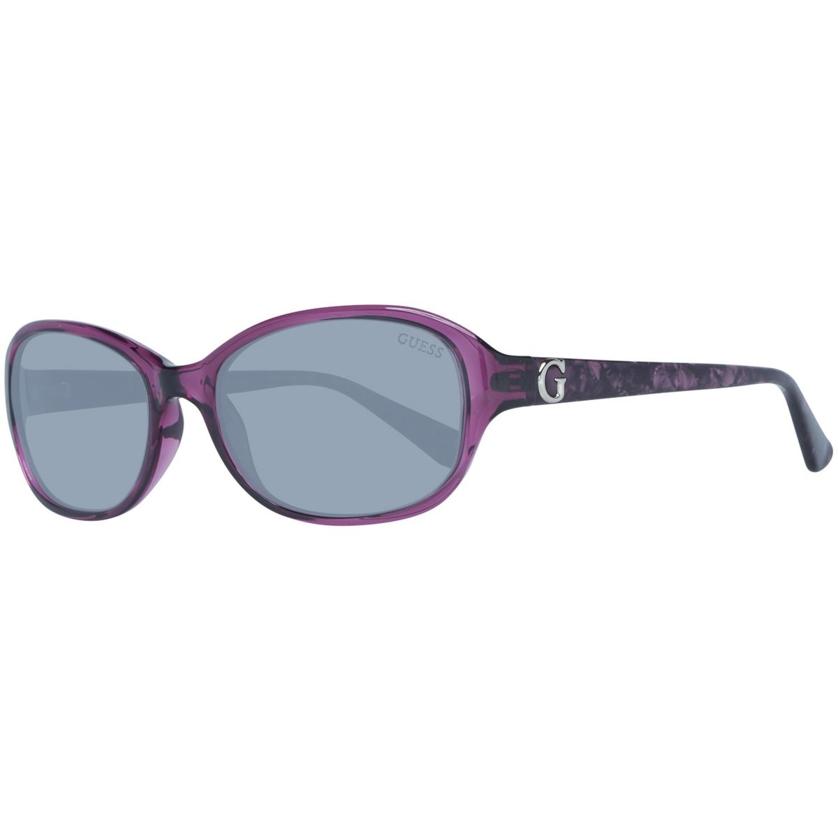 Lila Sonnenbrille mit ovalem Rahmen