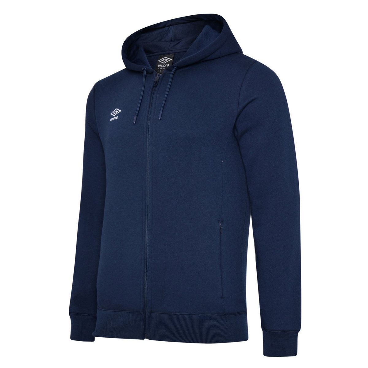Herren Fleece-Kapuzenpullover mit durchgehendem Reißverschluss