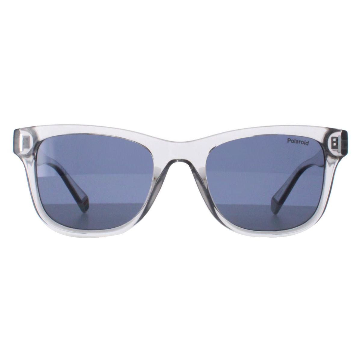 Polarisierte Rechteckige Sonnenbrille mit Grauem Rahmen