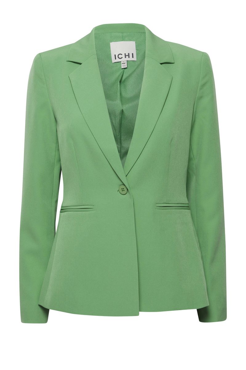 Taillierter, einreihiger Blazer in Pistaziengrün