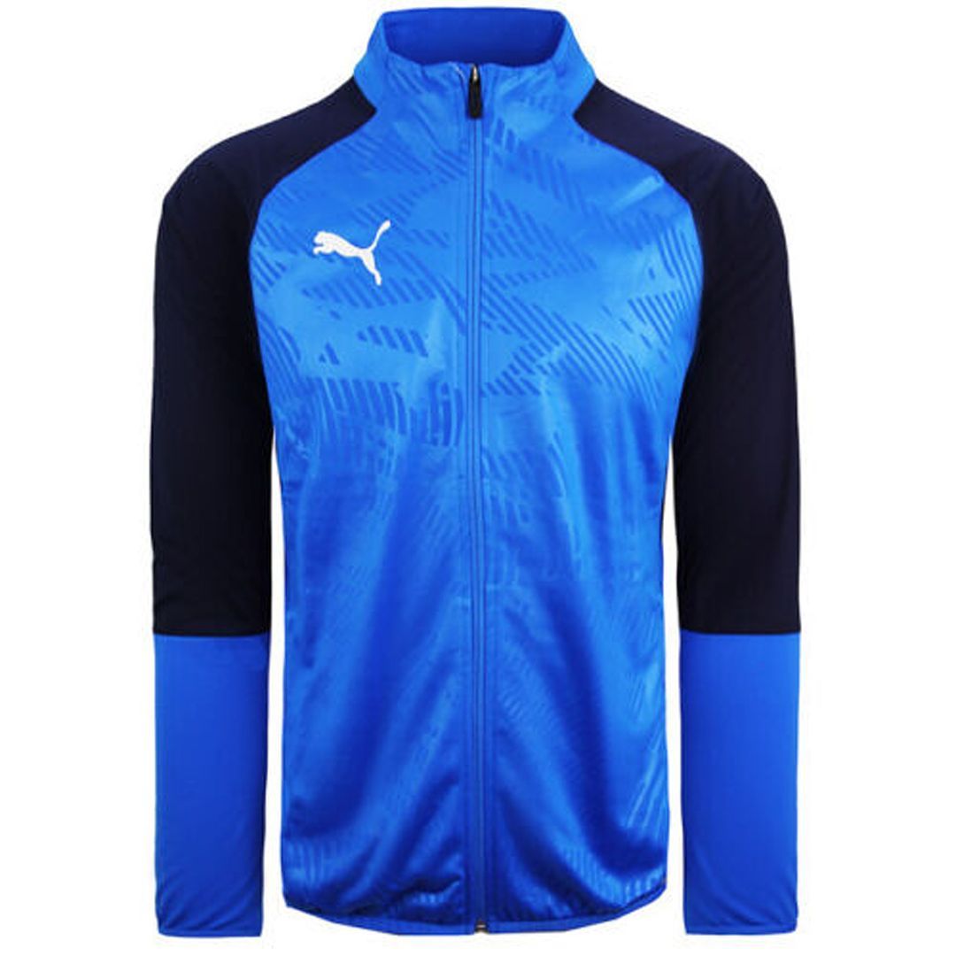 Blaue Herren Trainingsjacke mit Reißverschluss