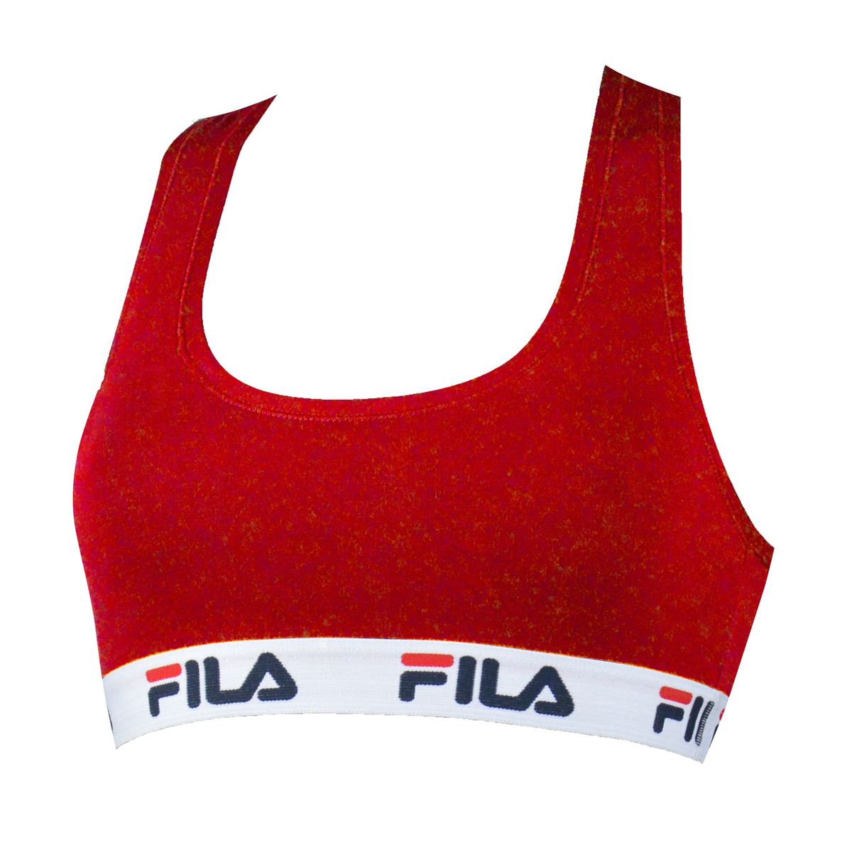 Baumwoll-Bustier mit Logoband
