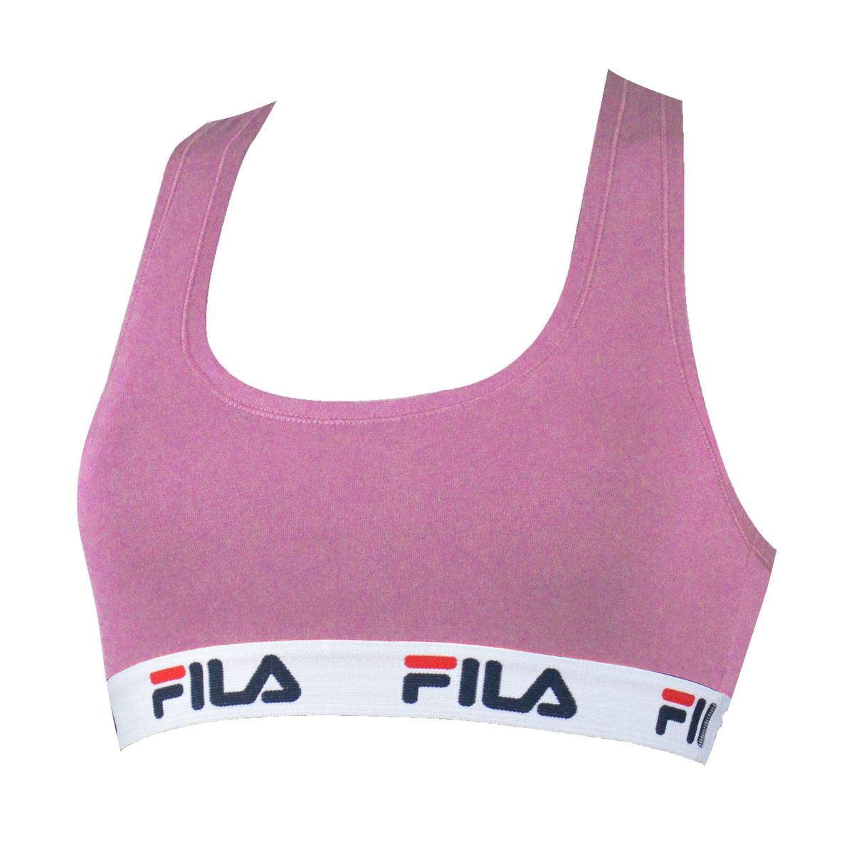 Baumwoll-Bustier mit Logoband