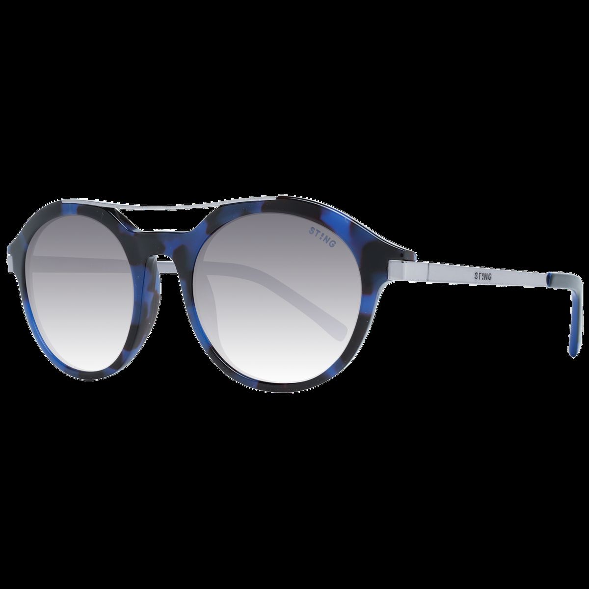 Runde Schildpatt-Sonnenbrille mit Steg