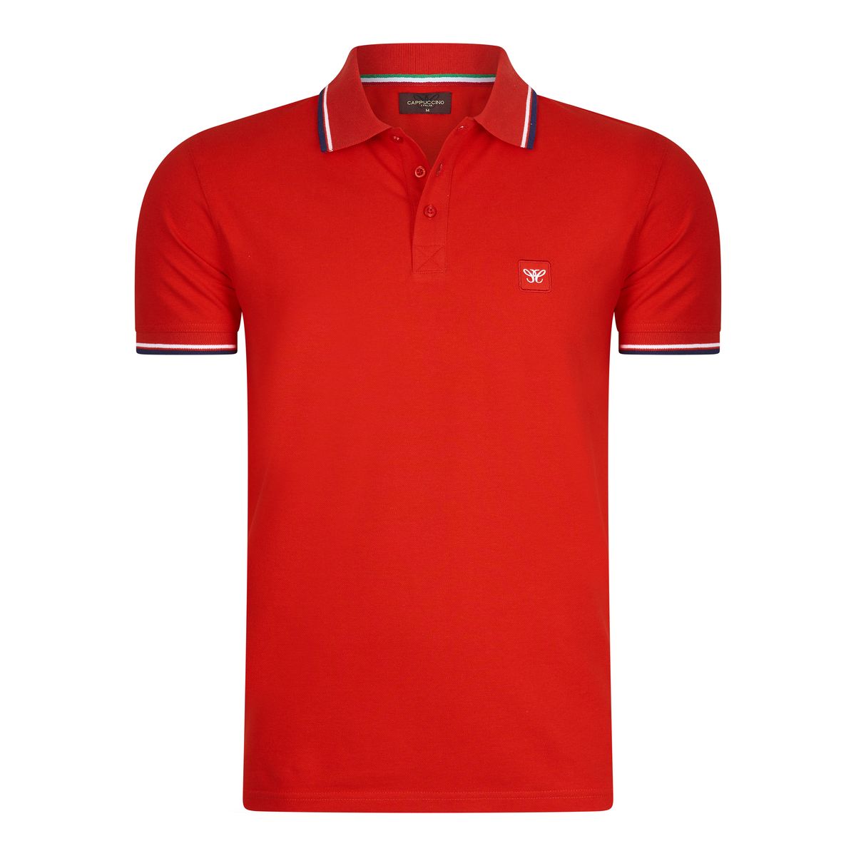Klassisches Piqué-Poloshirt mit Besatz