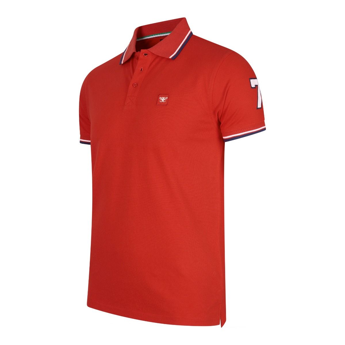 Sportliches Piqué-Poloshirt mit Kontrastbesatz