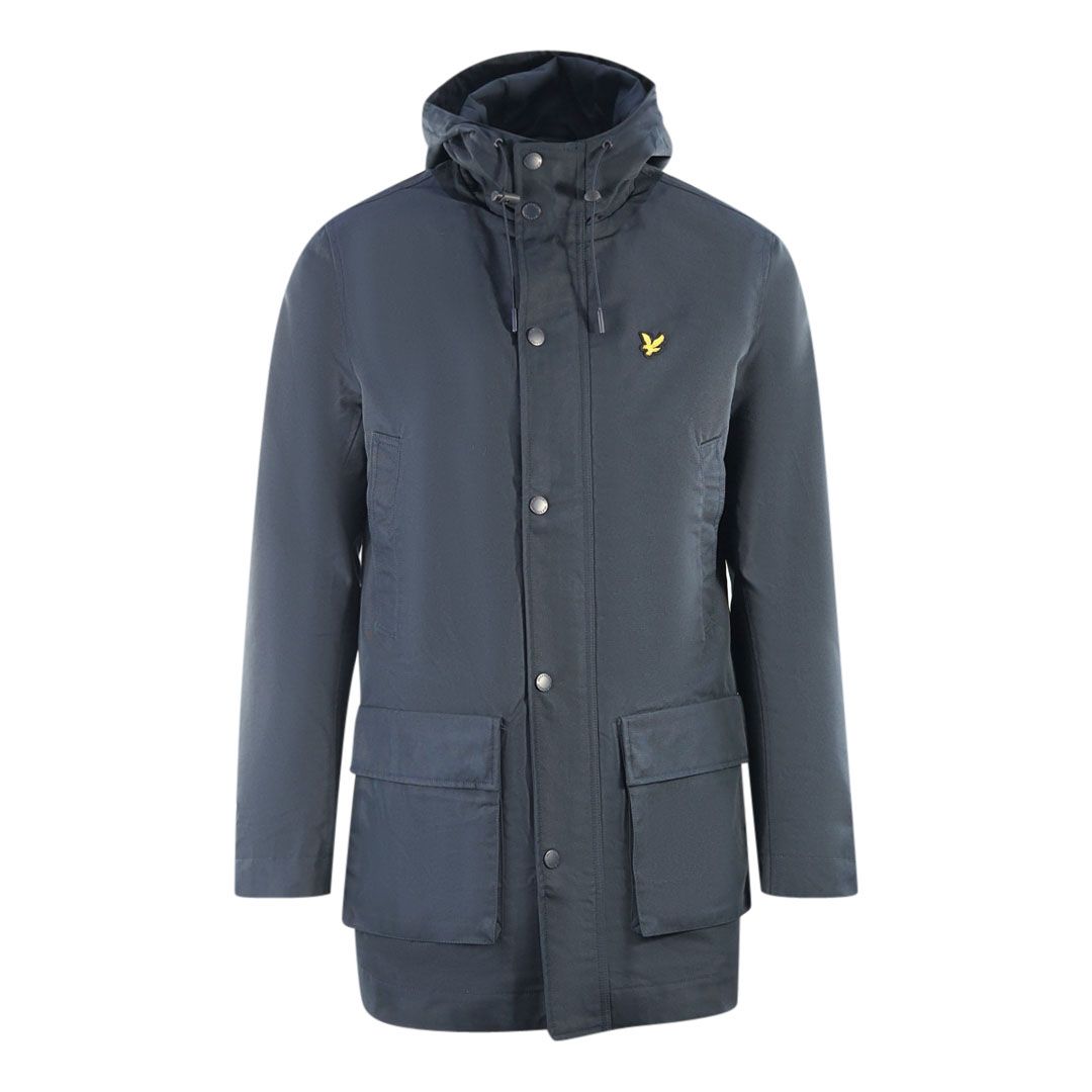 Parka Jacke mit Kapuze und Knöpfen