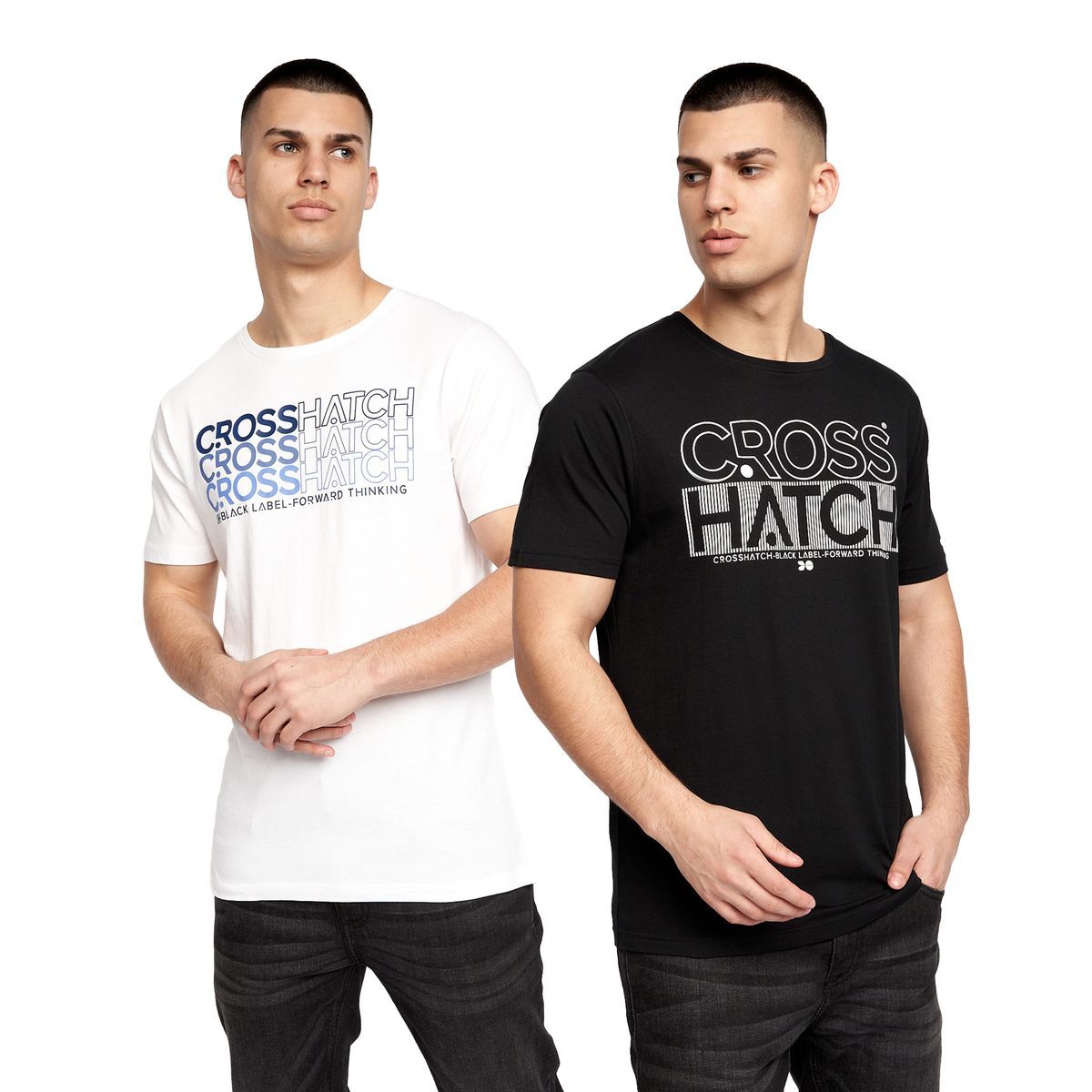 Herren T-Shirt Set mit Rundhalsausschnitt