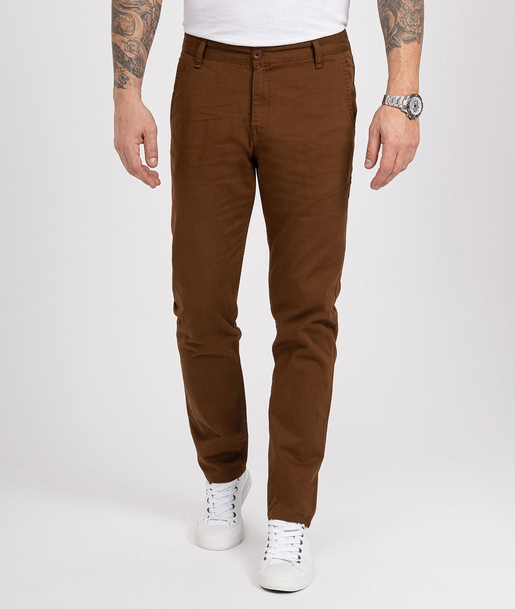 Klassische Slim-Fit Chino Hose