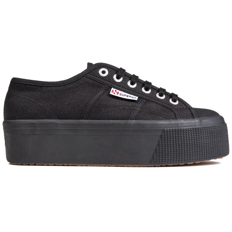 Damen Canvas Plateau Sneakers