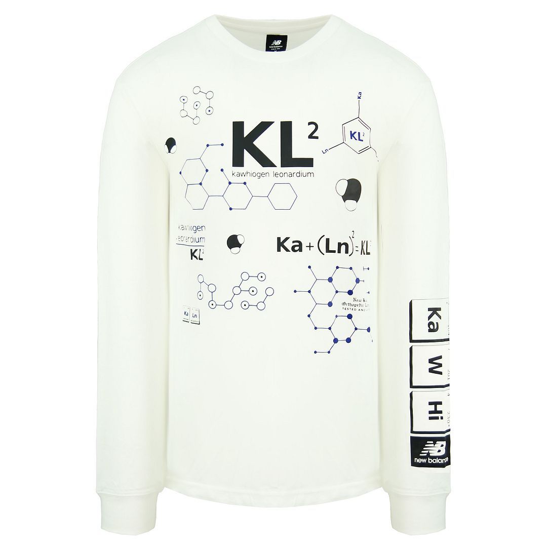 Weißes Langarmshirt mit Grafikprint