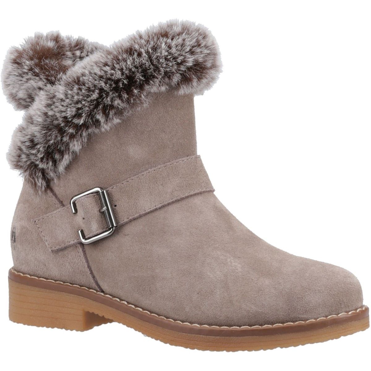 Hush Puppies Hannah Wildleder Damen Taupe Stiefel