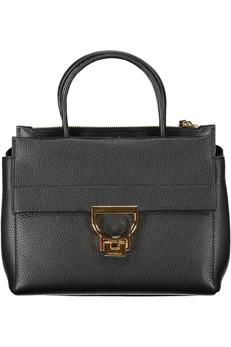 Strukturierte Leder Henkeltasche
