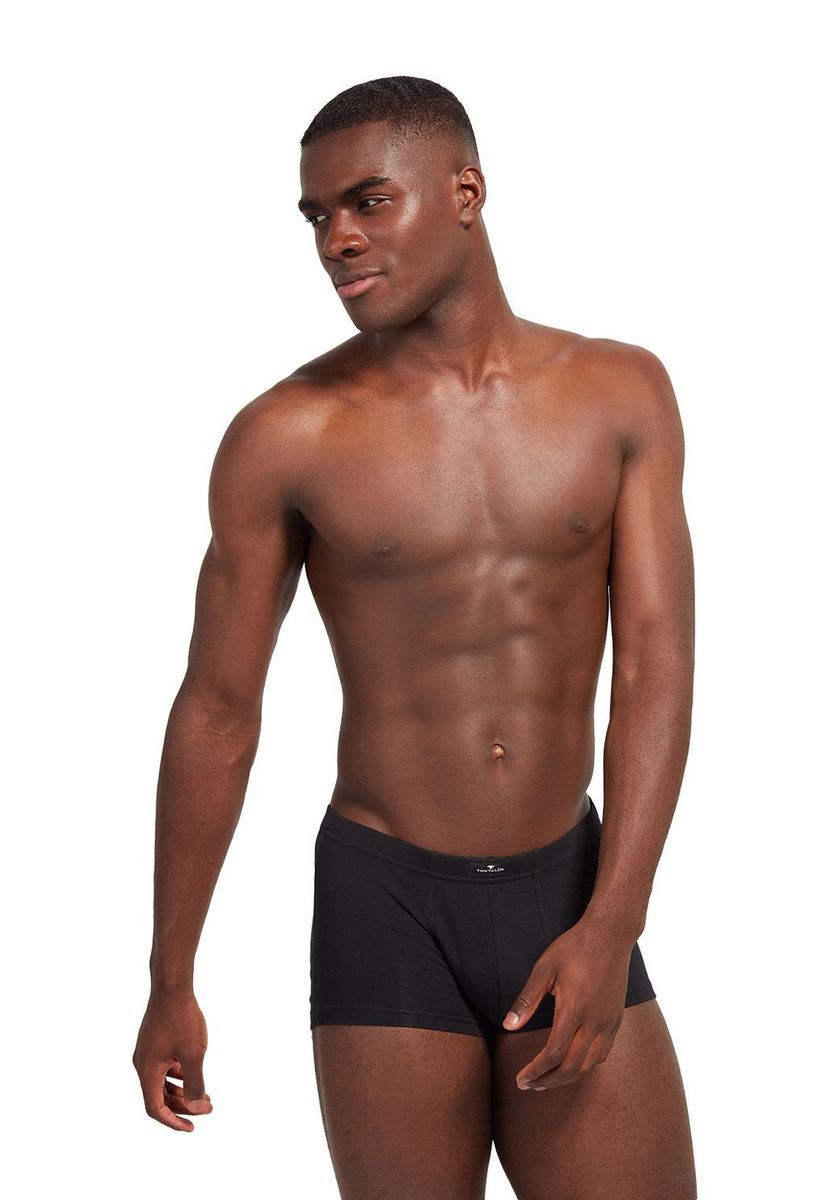 Klassische schwarze Boxerbriefs aus Baumwollmischung