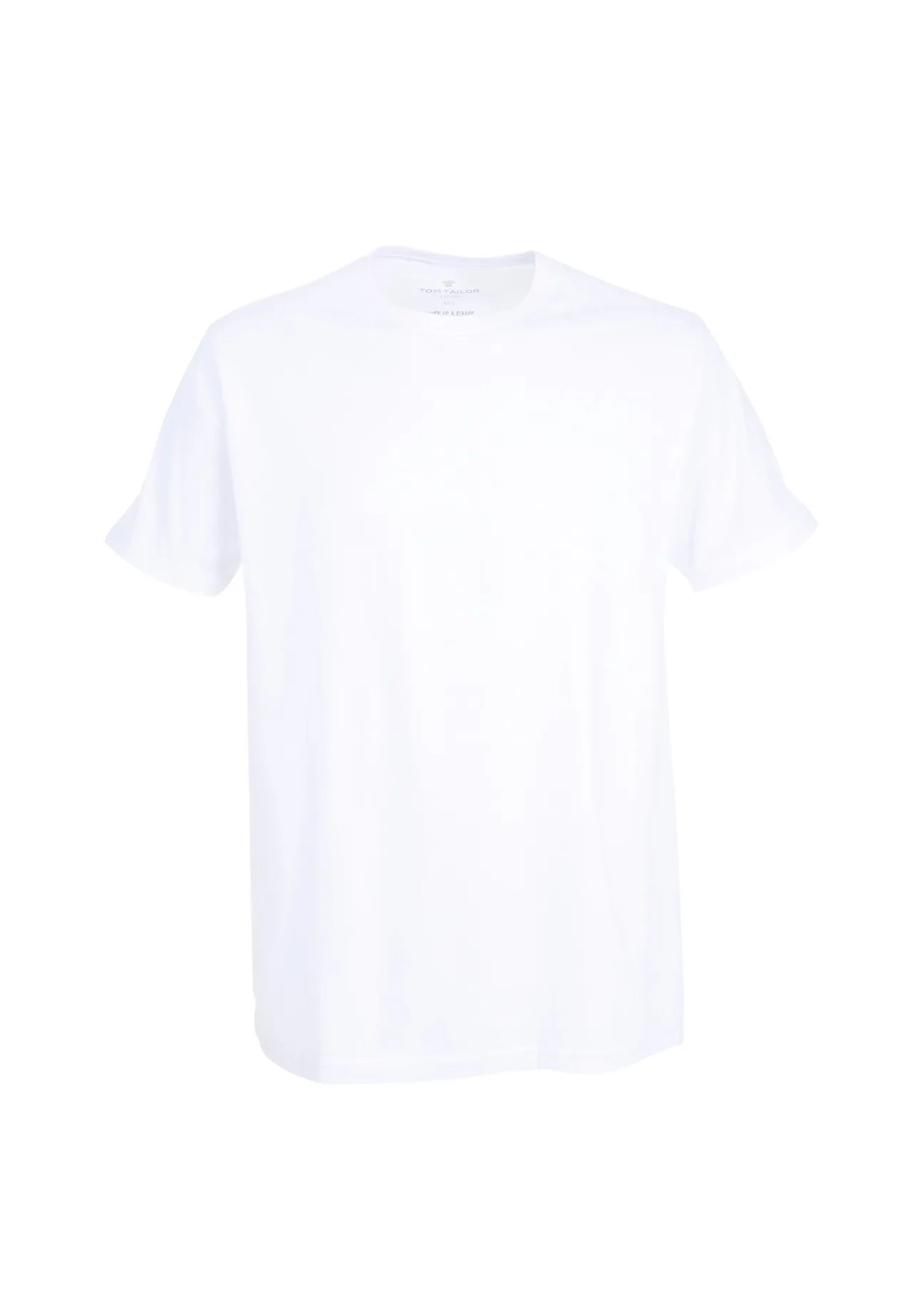 TOM TAILOR Herren T-Shirt, 2er Pack - Lucky T, Halbarm, Rundhals, einfarbig, weiß, L