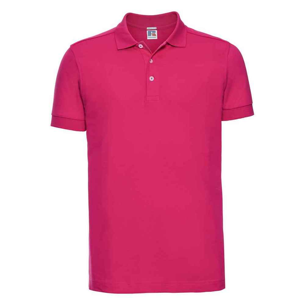 Körperbetontes Baumwoll-Stretch-Poloshirt