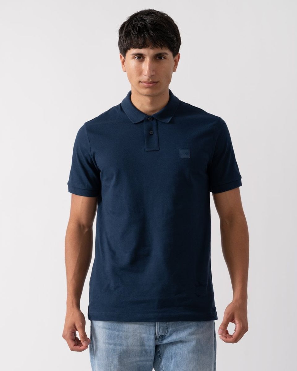 Herren Slim-Fit Stretch Baumwoll-Polohemd