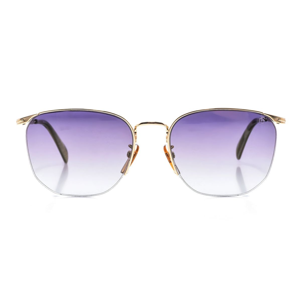 Quadratische Sonnenbrille mit Metallrahmen