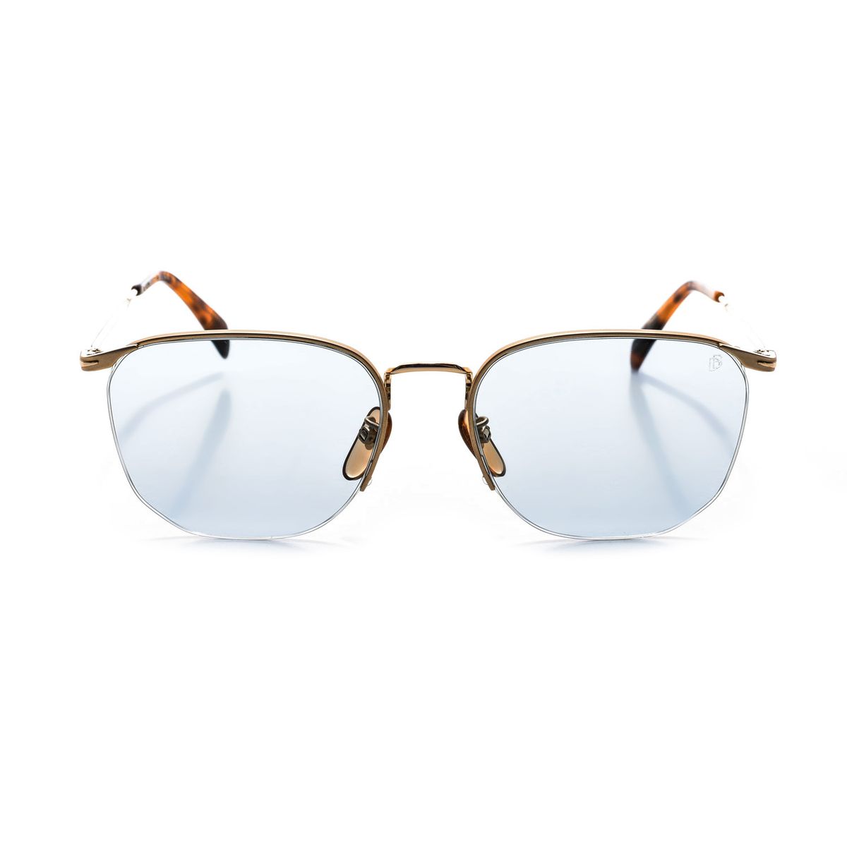 Quadratische Sonnenbrille mit Metallrahmen