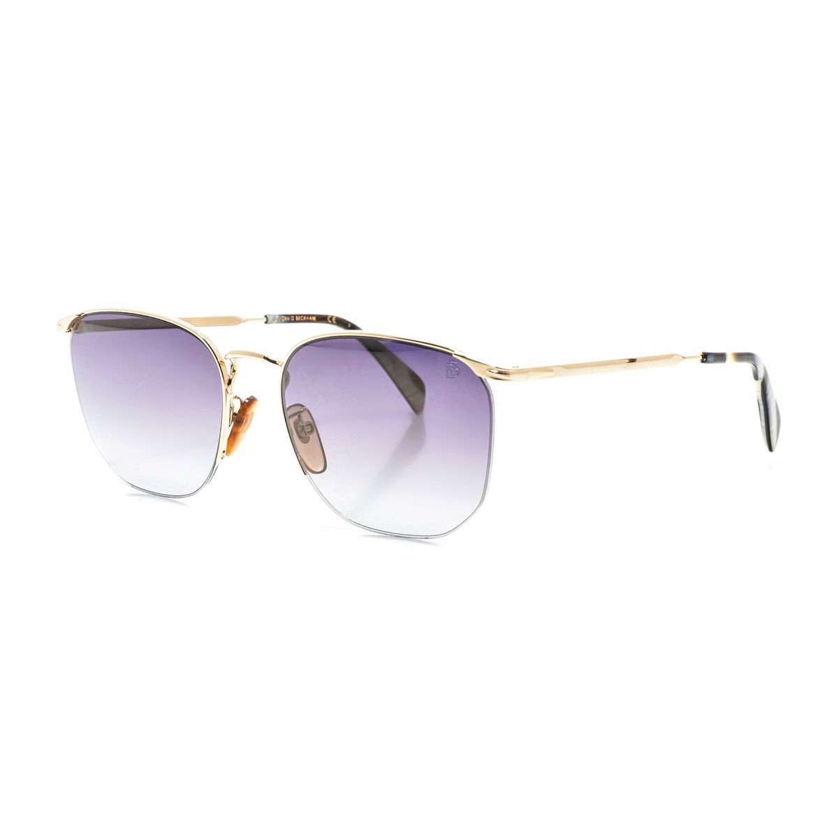 Quadratische Sonnenbrille mit Metallrahmen