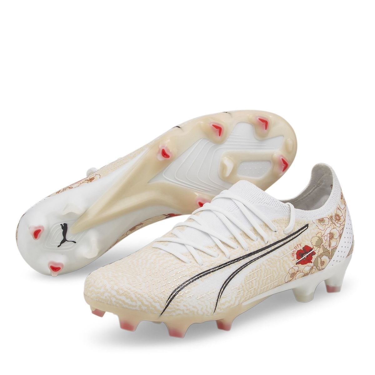 Fußballschuhe für Damen mit Blumendruck