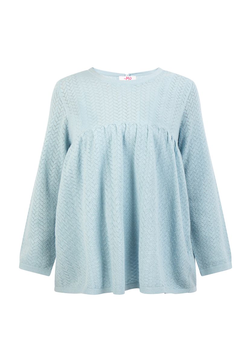 Mymo Stricktunika Damen hellblau