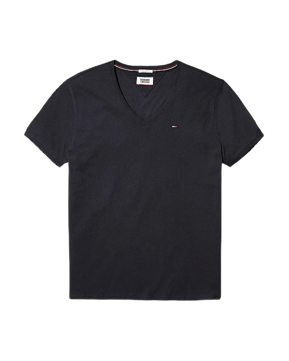 Modernes V-Ausschnitt Baumwoll T-Shirt
