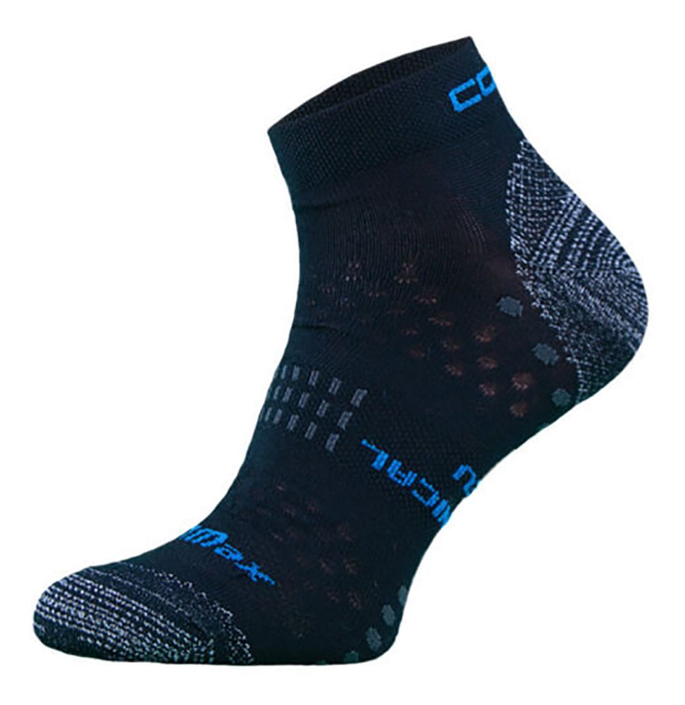 Chaussettes Running pour Ete | COMODO | Légères Chaussettes Coolmax Basses - Noir