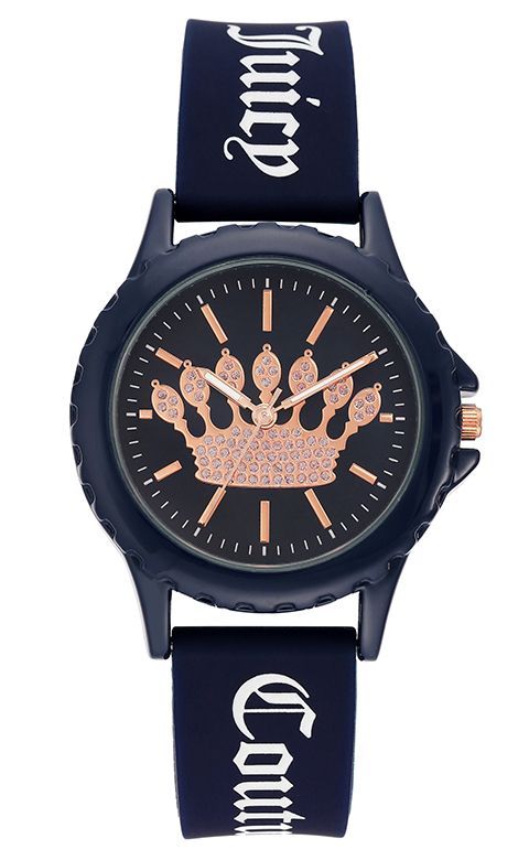 Silikonarmbanduhr mit Kronenzifferblatt