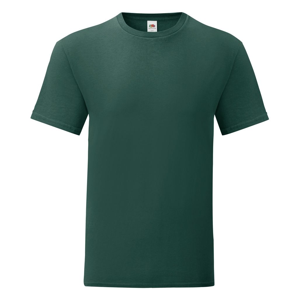 Fruit Of The Loom Herren Iconic T-Shirt (5er Pack) (Waldgrün)