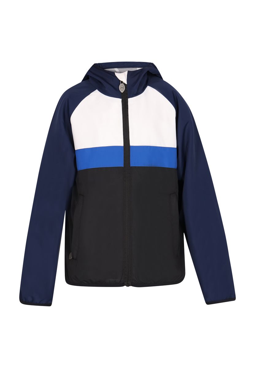 Kinder Colorblock Anorak Jacke mit Kapuze