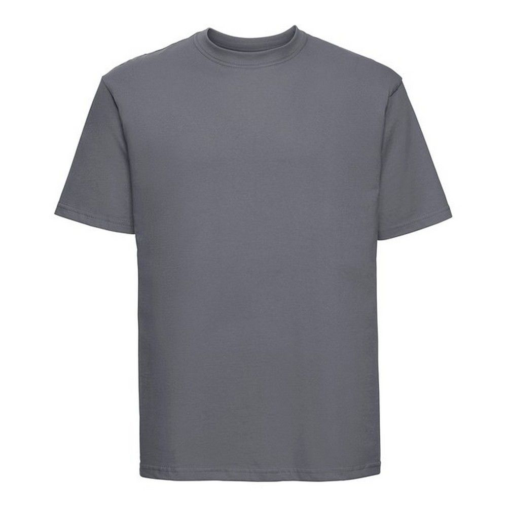 Klassisches Uni-T-Shirt mit Rundhalsausschnitt