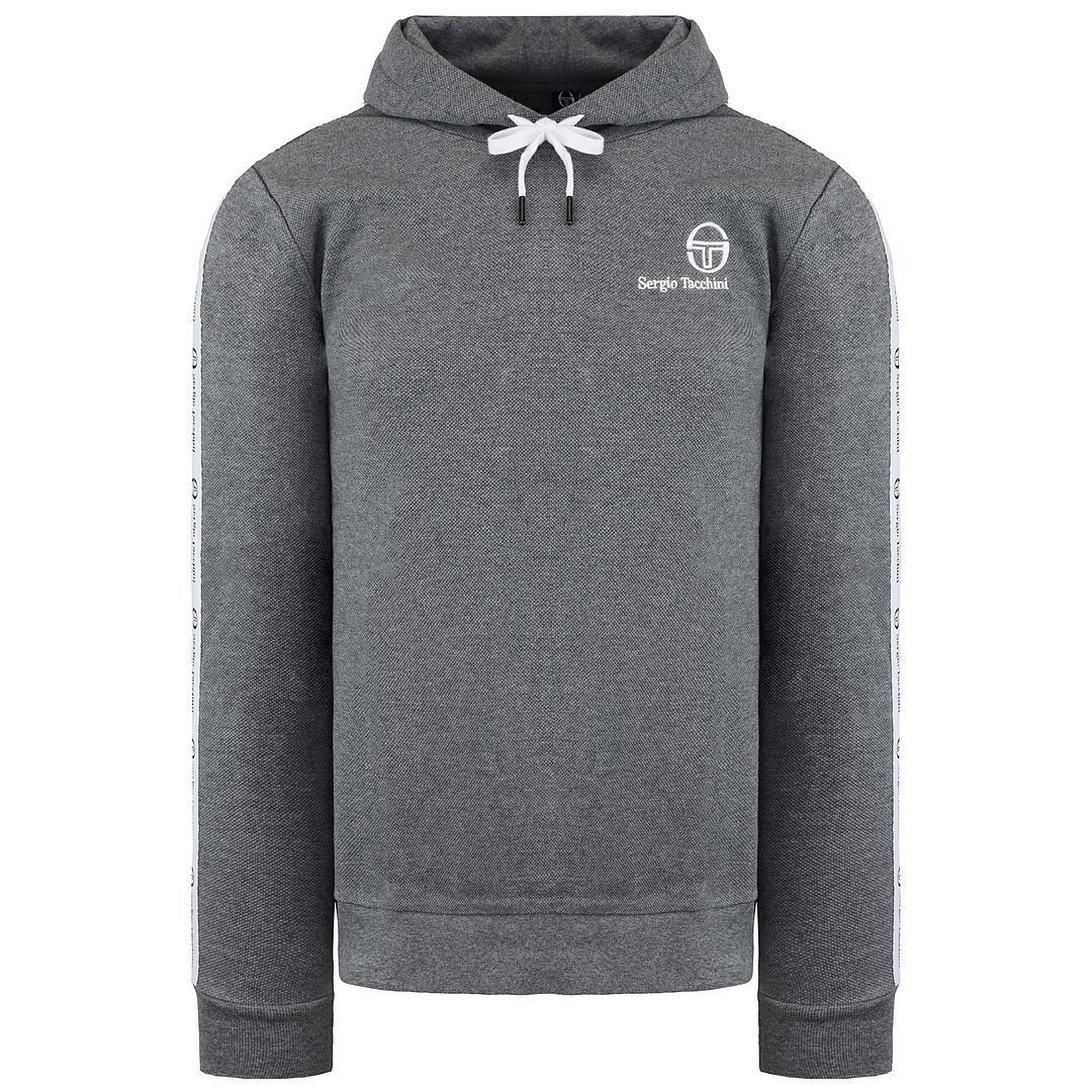 Kapuzenpullover mit Taping-Ärmel