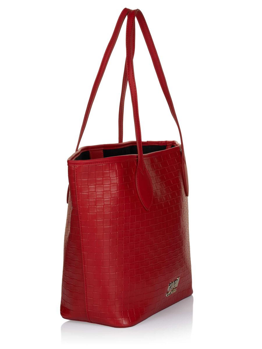 Minimalistischer Shopper aus Narbenkunstleder