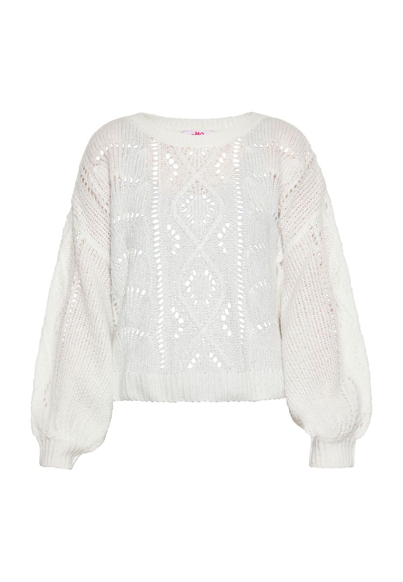 Flauschiger Jacquard Strickpullover