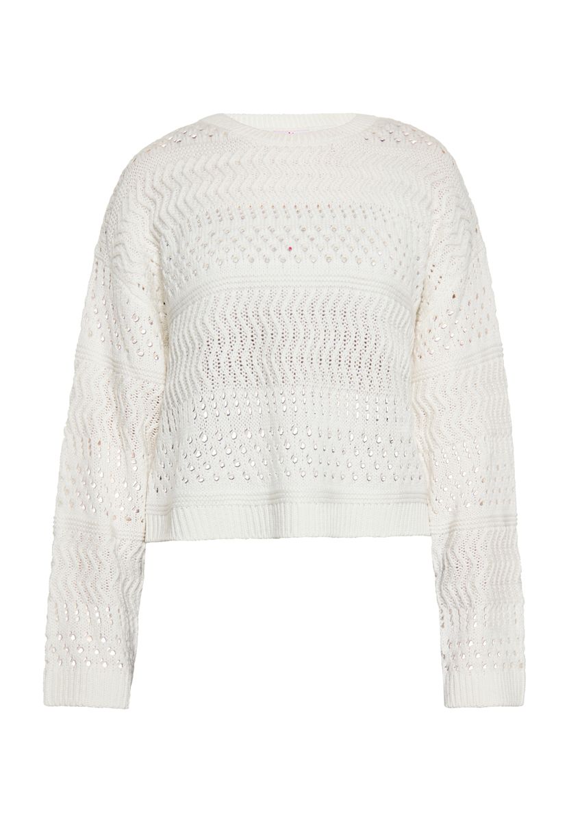 Flauschiger Jacquard Strickpullover