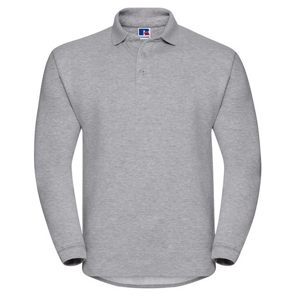 Herren Langarm Polo Sweatshirt